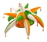 Henbrandt - Chapeau Déguisement Carnaval avec Petites Cloches - Farceur - St Patrick - Vert / Blanc / Orange [Misc.]