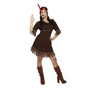 HENBRANDT Costume de squaw/amérindienne - femme - marron