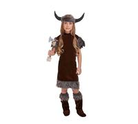 HENBRANDT Costume de viking pour fille de 7 à 9 ans