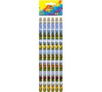 Henbrandt - Crayon avec gomme, dinosaure pack de 6 SG26990 (taille unique) (Coloré)