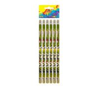 Henbrandt - Crayon avec gomme, Full 6er-Pack SG30628 (Taille unique) (Coloré)