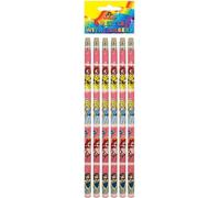 Henbrandt - Crayon avec gomme pack de 6 SG30341 (taille unique) (Coloré)