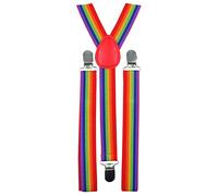 HENBRANDT Déguisement Bretelles Arc-En-Ciel Gay Pride Accessoire