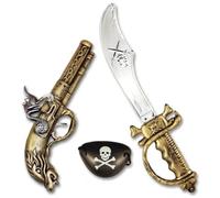 HENBRANDT Ensemble d'armes de pirate Paquet de 1 (3 pièces) Multicolore