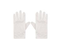 Henbrandt Gants I – Blancs enfant – Accessoire déguisement (magicien, souris, plombier, clown)