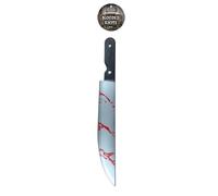 Henbrandt Grand couteau ensanglanté avec éclaboussures de sang pour Halloween - Accessoire de déguisement d'Halloween - 50 cm