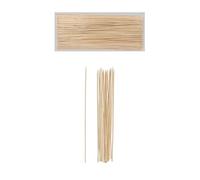 Henbrandt Lot de 100 brochettes en bambou 20 cm x 2,5 mm - Lot de 100 bâtonnets par paquet - Pour barbecue, cuisine, artisanat et fêtes