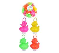 HENBRANDT 20 Canards Plastiques 7cm avec Hameçon (Alourdis) - 4 Couleurs - Plastic Ducks with Hooks - Assorted Colours