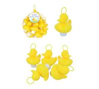 20 Canards Plastiques 7cm avec Hameçon (Alourdis) - Jaunes - Plastic Ducks with Hooks - Yellow
