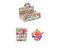 HENBRANDT Lot de 200 bombes à eau, 6 couleurs assorties, 10 paquets de 20 bombes à eau, ballons pour anniversaires et été, amusants, jeux de fête, cadeaux pour enfants