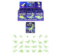Henbrandt Lot de 24 stickers muraux phosphorescents dinosaures jurassiques pour chambre d'enfant