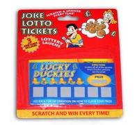 Henbrandt Lot de 3 fausses cartes à gratter de loterie avec gagnants de loterie garantis - Cadeau d'anniversaire amusant - Poisson d'avril - Pour adultes