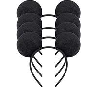 HENBRANDT Lot de 4 oreilles de Mickey Mouse noires pour adultes/enfants - Accessoire de décoration de fête