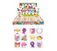 Henbrandt Lot de 48 tatouages temporaires pour poney - Cadeaux de fête / sacs surprises