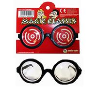 HENBRANDT Lunettes de Nerd Noir Ronde Plastique Style Novelté