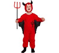 HENBRANDT Neuf Bébé GARÇON FILLE Déguisement Bébé Diable Fête Halloween Déguisement 2-4 (Bébé 2-4 Ans, Rouge Costume Diable)