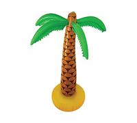 HENBRANDT Petit Palmier Gonflable de 90 cm - Décoration de fête hawaïenne - Décoration de fête Tiki - Plage Pirate - Enterrement de Vie de Jeune Fille - Accessoires de Bar en Plein air - Décorations
