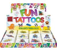 Henbrandt - Tatouage temporaire de super-héros pack de 12 SG35444 (taille unique) (Coloré)