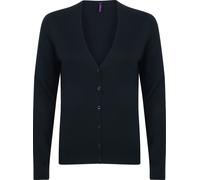 Henbury - Cardigan col V pour femme PC6150 (36 FR) (Bleu marine)