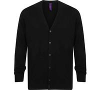 Henbury - Cardigan col V pour homme PC5876 (M) (Noir)