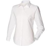Henbury - Chemise à manches longues - Femme (4XL) (Blanc) - UTRW638 Blanc, Blanc G