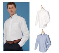 Henbury chemise classique à manches longues oxford h510 - unisexe uniforme et fo