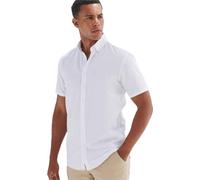 Henbury - Chemise CoolPlus pour homme à manches courtes RW10614 (XL) (Blanc)