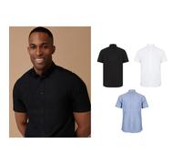 Henbury chemise moderne à manches courtes oxford h517 - vêtements de forme homme