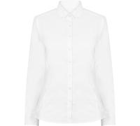 Henbury Chemisier Moderne Oxford à Manches Longues RW5424 (2XL) (Blanc)