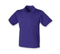 Henbury Coolplus Polo à manches courtes pour homme - Violet - Large
