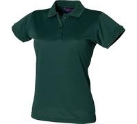 Henbury Coolplus® Polo pour femme, RW636 (S) (Vert bouteille)