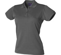 Henbury Damen Coolplus® Polo-Shirt / Chemise polo, RW636 (2XL) (Kohlegrau)