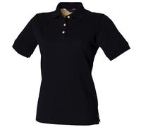 Henbury femme classique pique polo chemise h121 - dames casual manches courtes