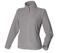Henbury Femmes Noir Gris Violet Rose Bleu Micro Polaire Veste Fermeture Éclair