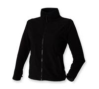 Henbury Femmes Noir Gris Violet Rose Bleu Micro Polaire Veste Fermeture Éclair