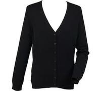 Henbury - Gilet boutonné - Femme (S) (Noir) - UTRW4756 Noir G