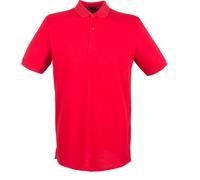 Henbury Herren Pique Polo-Shirt PC2590 (M) (Signalrot)