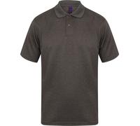 Henbury Herren Polo-Shirt Coolplus Pique RW635 (M) (Heather Graphit)