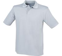 Henbury Herren Polo-Shirt Coolplus Pique RW635 (M) (Silbergrau)