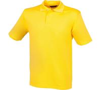 Henbury Herren Polo-Shirt Coolplus Pique RW635 (XL) (Gelb)