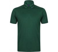Henbury Hommes Stretch Microfine Pique Polo PC2951 (S) (Vert bouteille)