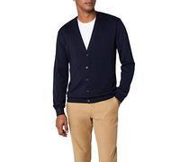Henbury Mens Lightweight V Cardigan - Gilet Manches Longues - Homme - Bleu (Navy) - Large