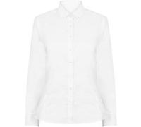 Henbury Modern - Chemise Oxford à manches longues - Femme (M) (Blanc) - UTRW5424 Blanc G