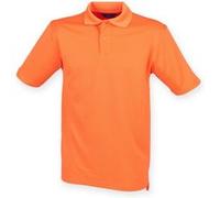 Henbury Herren Polo-Shirt Coolplus Pique RW635 (L) (Orange)