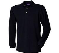 Henbury - Polo à manches longues - Homme (XL) (Bleu marine) - UTRW618 Bleu Marine, Bleu marine G