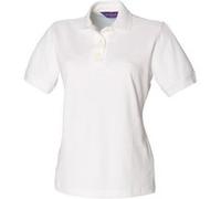 Henbury - Polo classique à rétention de forme - Femme (XL) (Blanc) - UTRW619 Blanc, Blanc