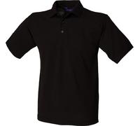 Henbury - Polo de qualité lourde pour homme PC6086 (M) (Noir)
