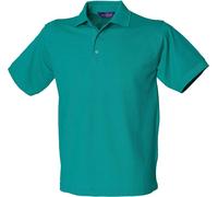 Henbury - Polo de qualité lourde pour homme PC6086 (XXL) (Vert Jade)
