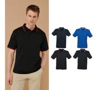 Henbury polo herren à double pointe - lässige kurzarm tee col