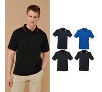 Henbury polo herren à double pointe - lässige kurzarm tee col